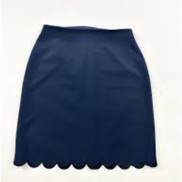 Banana Republic Blue Scallop Hem skirt - Picture 8 of 8